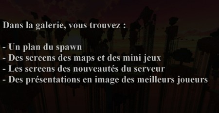 Présentation de la galerie